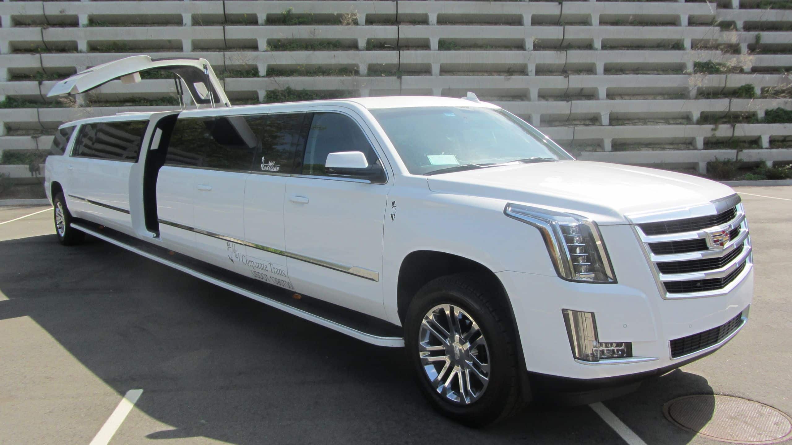 2016 Cadillac Escalade Limousine with Marble floors Jet and 5th door 21 passenger