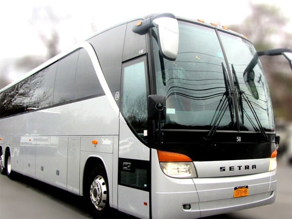 Setra Mercedes Coach Bus Silver 56 passenger